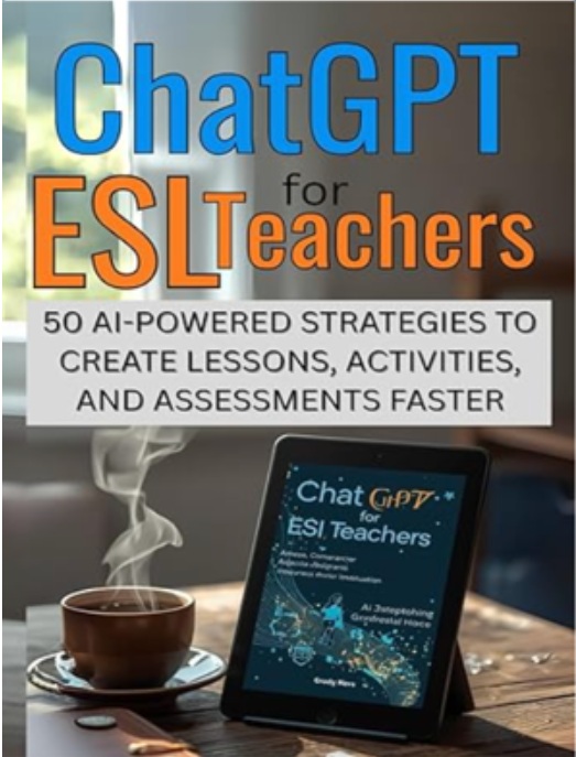 Image of book cover with photo of tablet