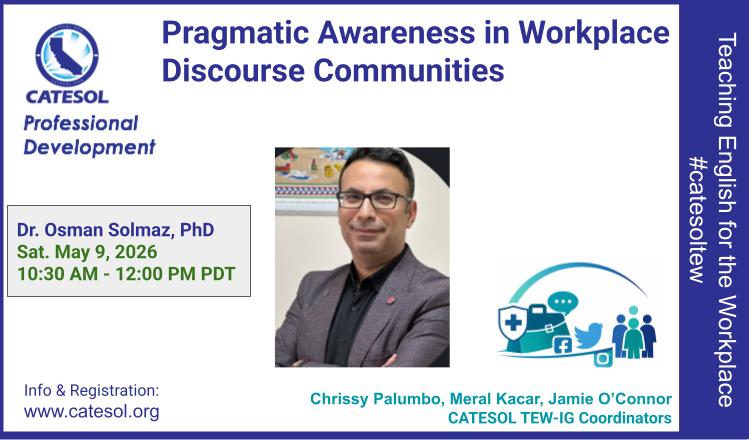 event announcement with photo of Osman Solmaz