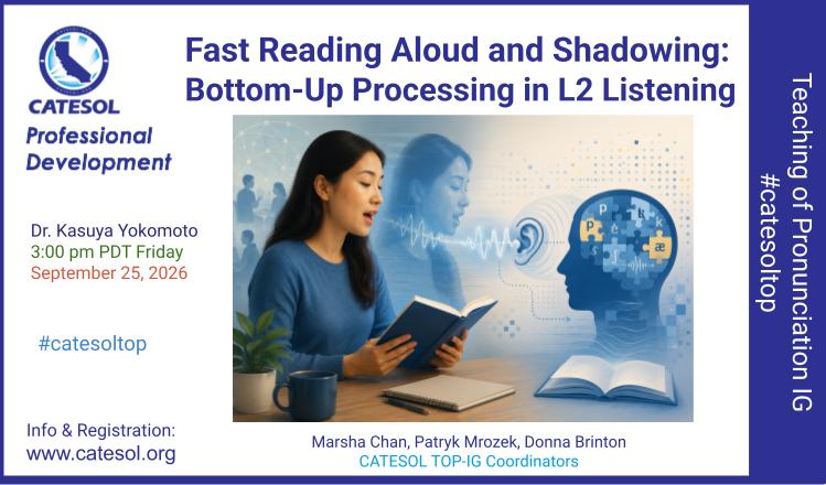 a woman is reading from a book; the voice is going into a listener's ear